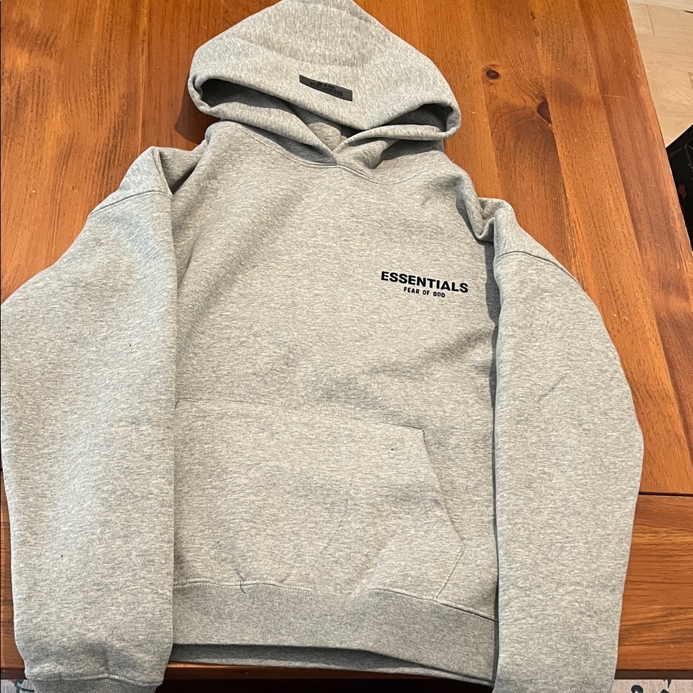 Dark oatmeal essentials hoodie size S